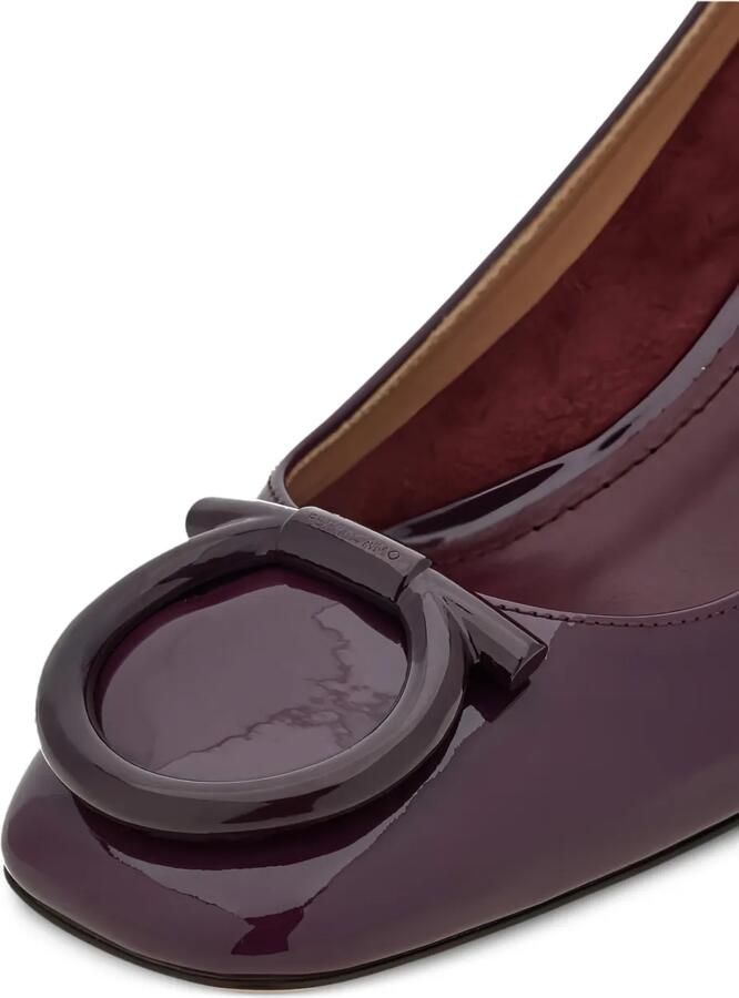 Ferragamo Pumps met Gancini-plakkaat Paars - Foto 3