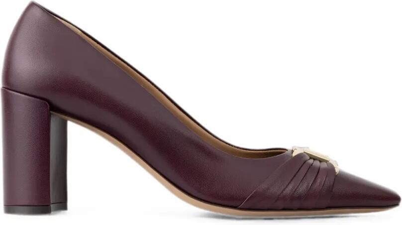 Ferragamo Gancini pumps met blokhak Paars