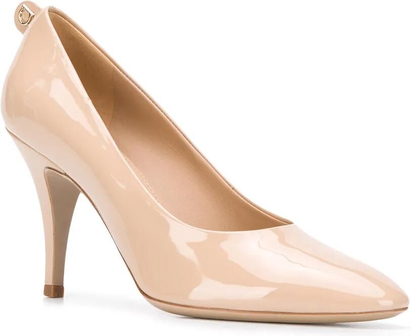 Ferragamo Gancini pumps met puntige neus Beige - Foto 2