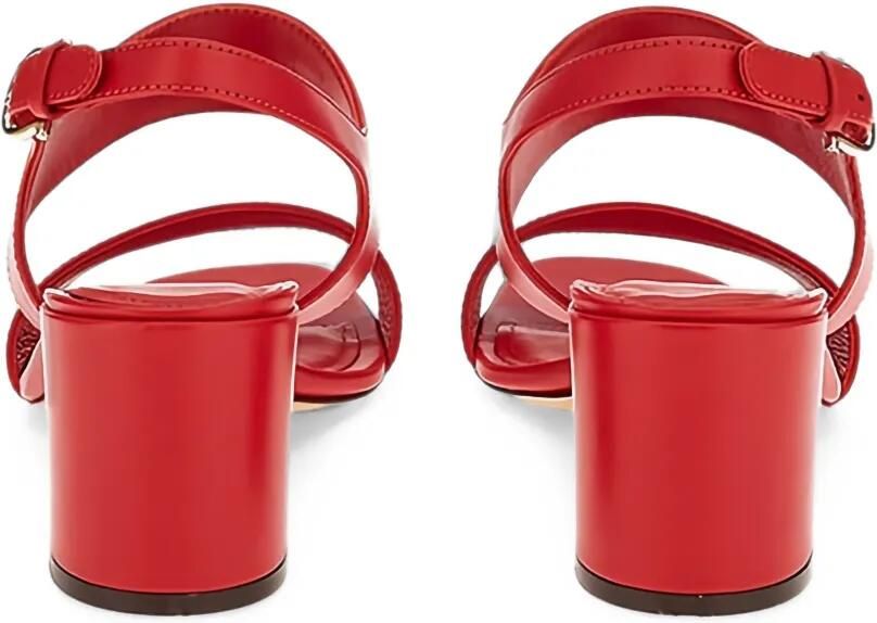 Ferragamo Gancini sandalen met blokhak Rood - Foto 3