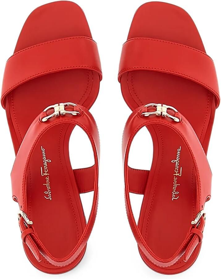 Ferragamo Gancini sandalen met blokhak Rood - Foto 2
