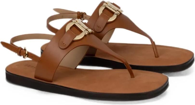 Ferragamo Gancini sandalen met gesp Bruin - Foto 3