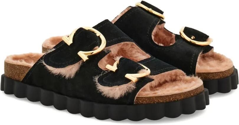 Ferragamo Gancini sandalen met gesp Zwart - Foto 4