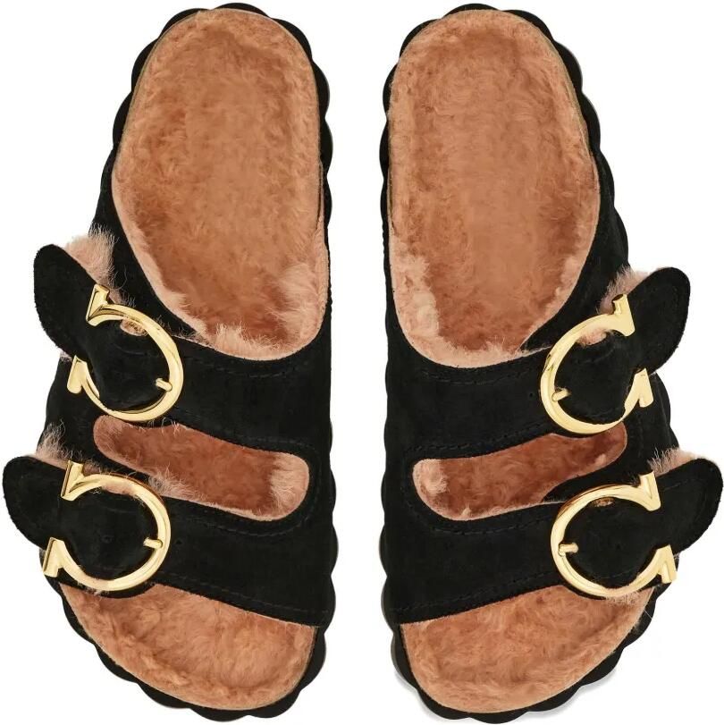Ferragamo Gancini sandalen met gesp Zwart - Foto 2