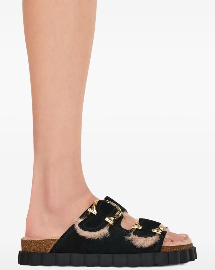 Ferragamo Gancini sandalen met gesp Zwart - Foto 3