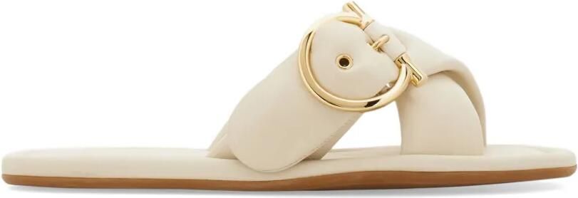 Ferragamo Gancini slippers Beige