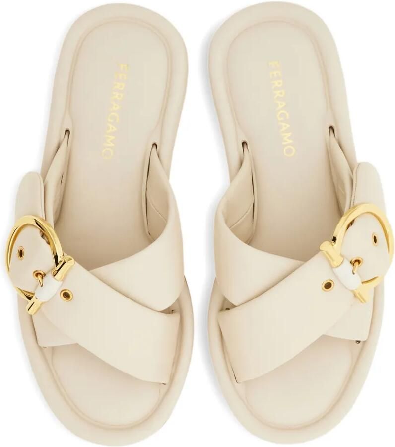 Ferragamo Gancini slippers Beige - Foto 2