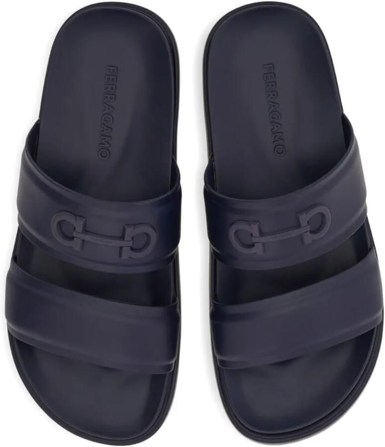 Ferragamo Gancini slippers Blauw - Foto 3