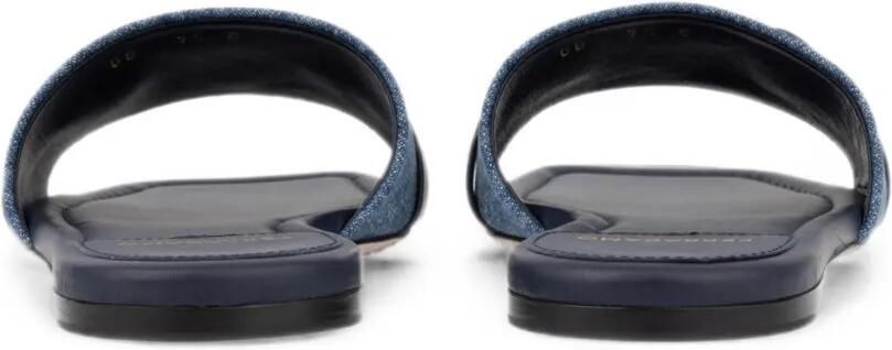 Ferragamo Gancini slippers Blauw - Foto 4