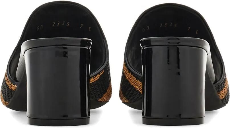 Ferragamo Gancini slippers met hak Bruin - Foto 3