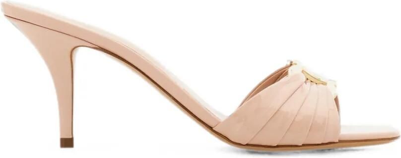 Ferragamo Gancini slippers Roze