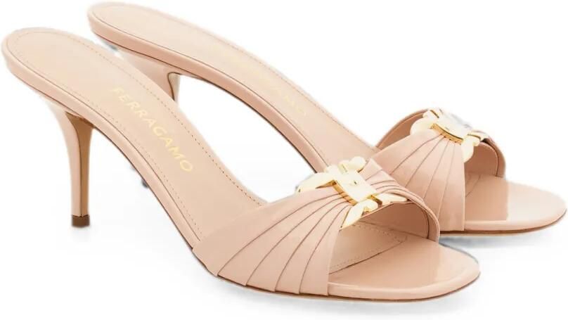 Ferragamo Gancini slippers Roze - Foto 4