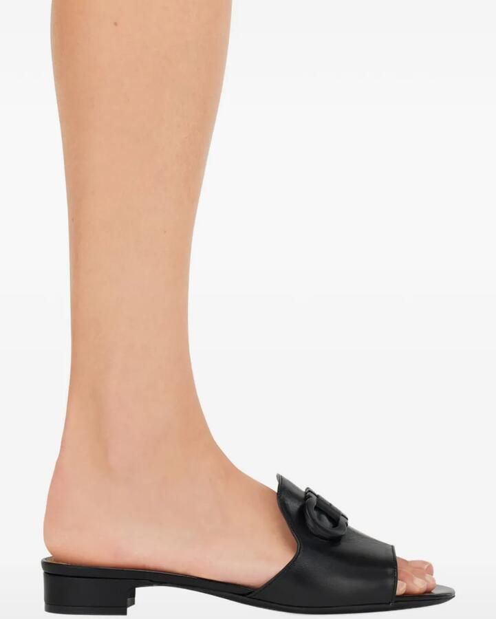 Ferragamo Gancini slippers Zwart - Foto 2