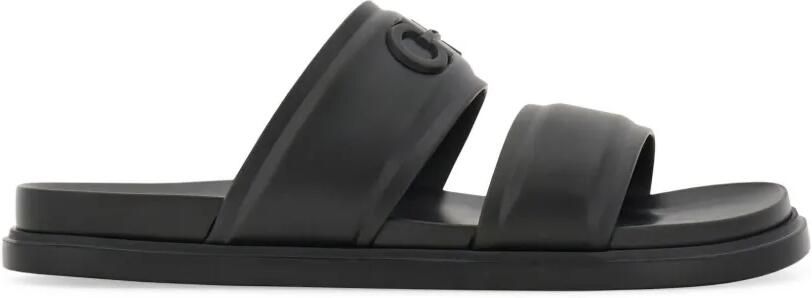 Ferragamo Gancini slippers Zwart