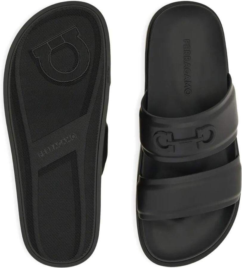 Ferragamo Gancini slippers Zwart - Foto 2