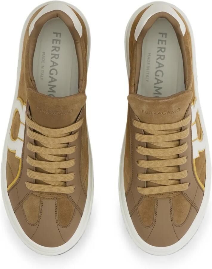 Ferragamo Gancini sneakers Bruin - Foto 3