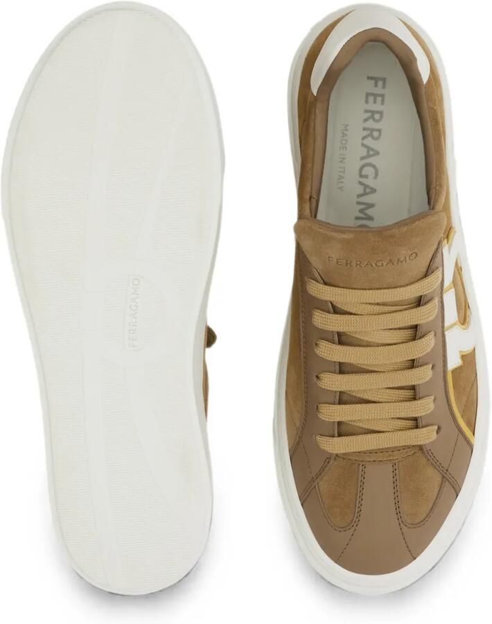 Ferragamo Gancini sneakers Bruin - Foto 4