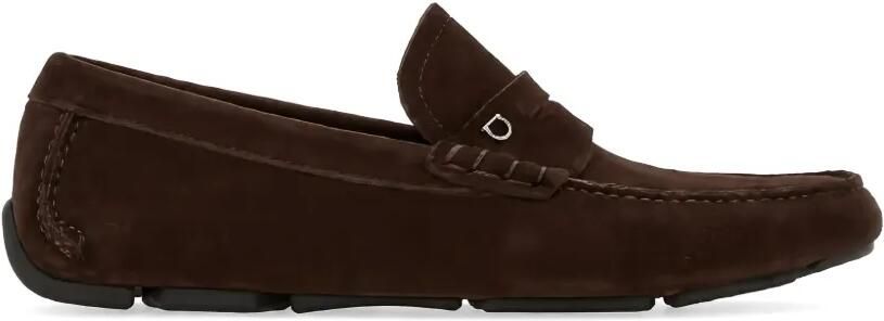 Ferragamo Gancini suède loafers Bruin