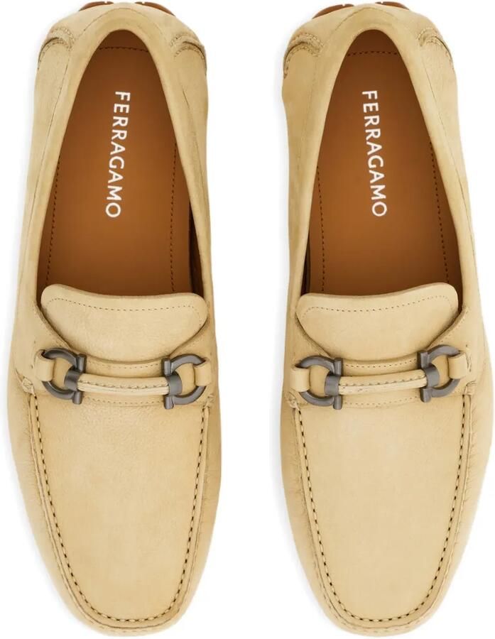 Ferragamo Gancini verfraaide loafers Beige - Foto 2