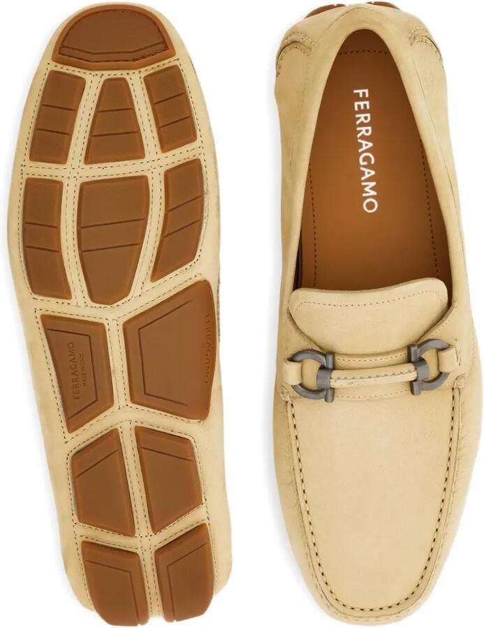 Ferragamo Gancini verfraaide loafers Beige - Foto 3