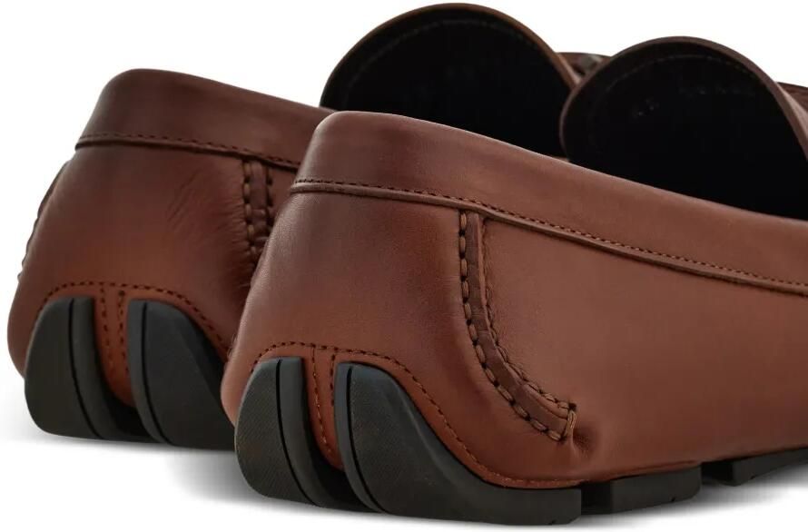Ferragamo Gancini verfraaide loafers Bruin - Foto 3