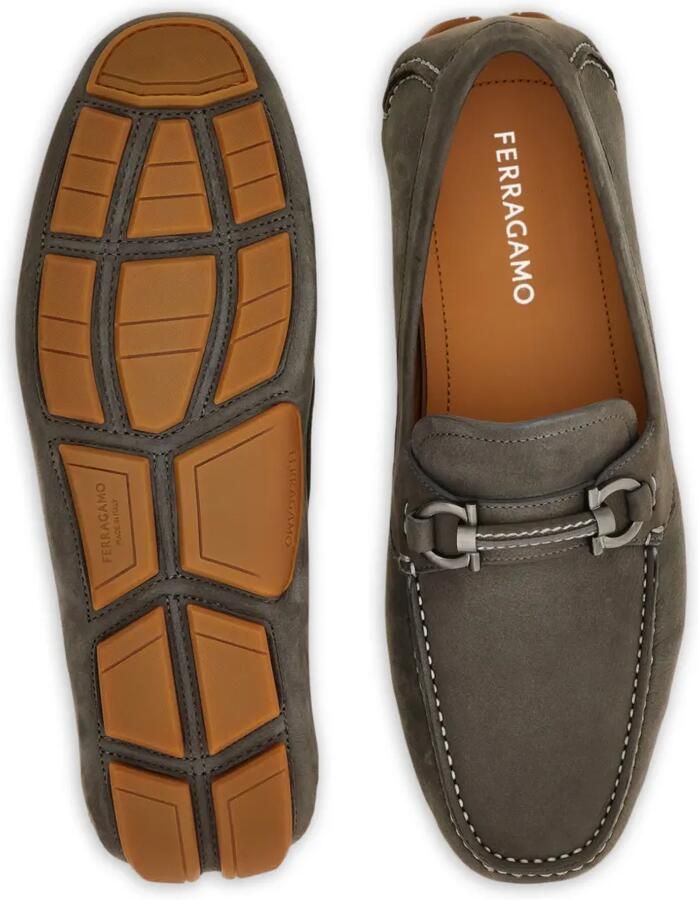 Ferragamo Gancini verfraaide loafers Grijs - Foto 2