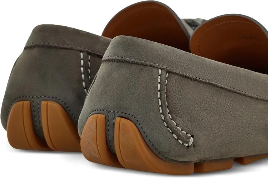 Ferragamo Gancini verfraaide loafers Grijs - Foto 4