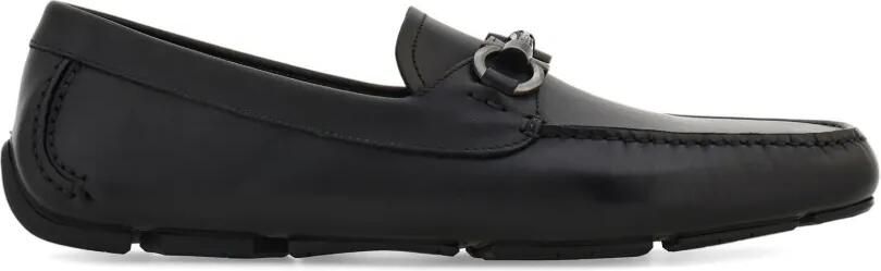 Ferragamo Gancini verfraaide loafers Zwart