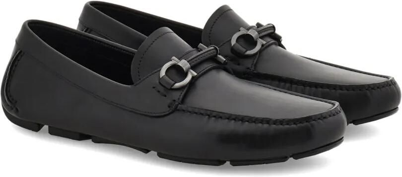 Ferragamo Gancini verfraaide loafers Zwart - Foto 5