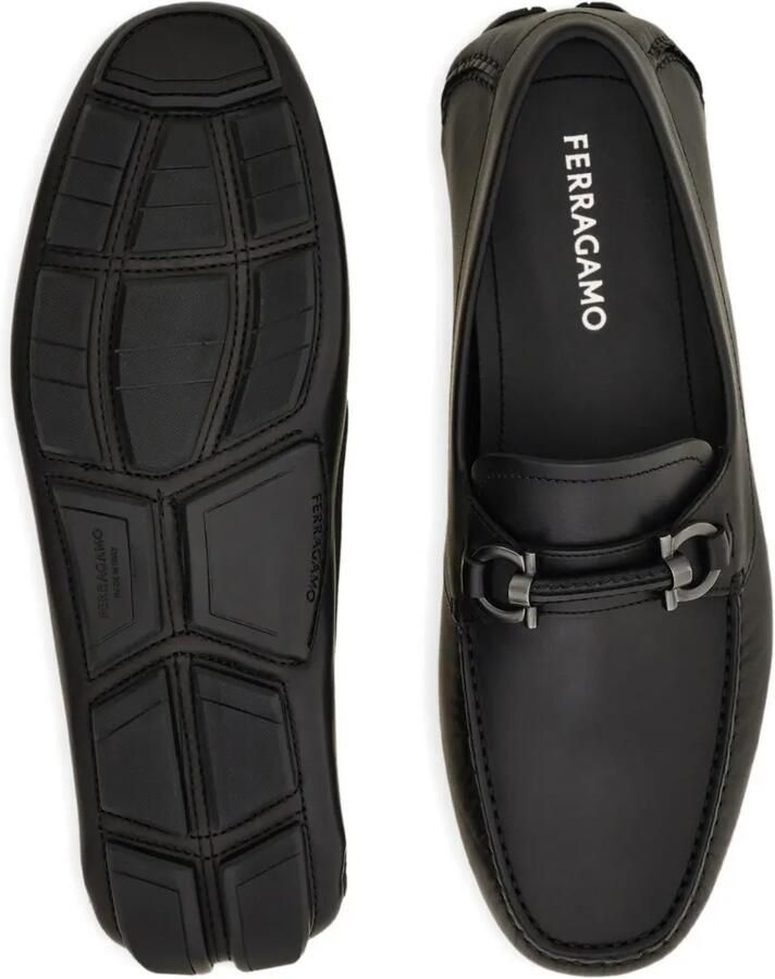 Ferragamo Gancini verfraaide loafers Zwart - Foto 2