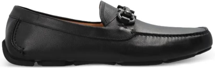 Ferragamo Gancini verfraaide loafers Zwart