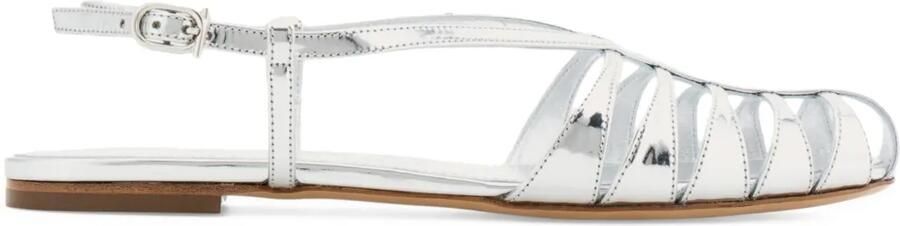 Ferragamo Gekooide sandalen Zilver
