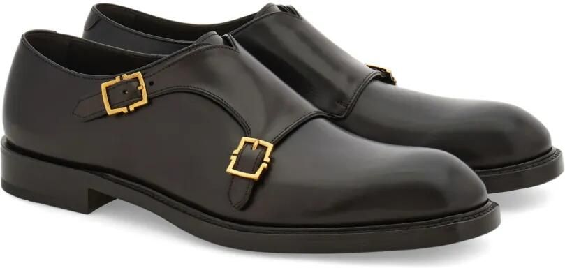 Ferragamo Gespschoenen met dubbele bandjes Bruin - Foto 5