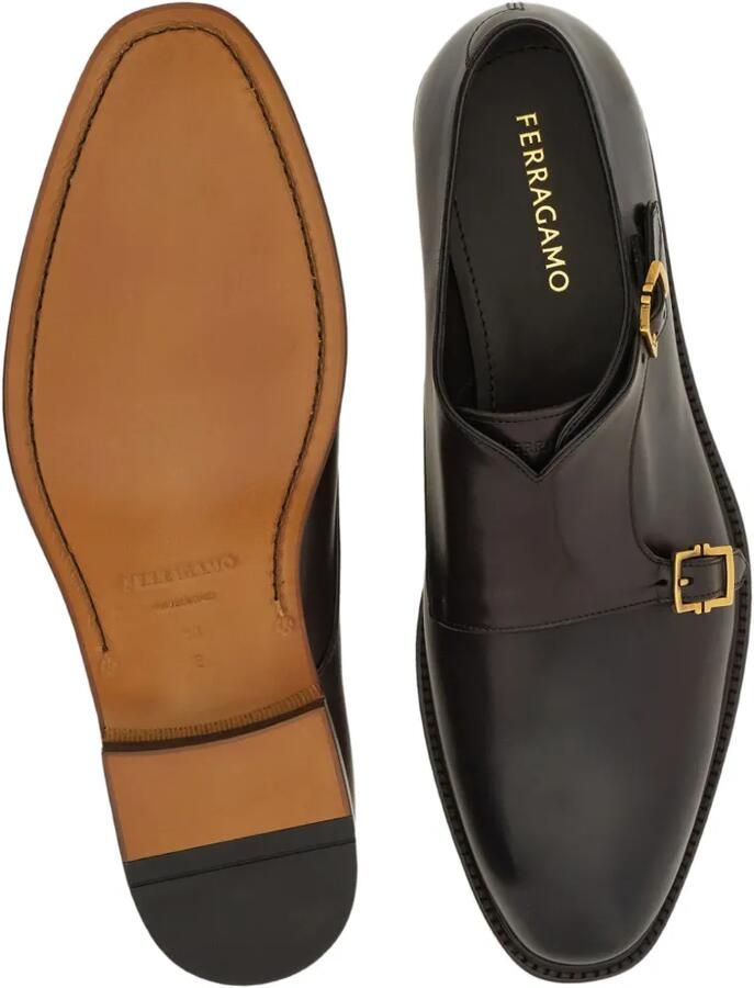 Ferragamo Gespschoenen met dubbele bandjes Bruin - Foto 3