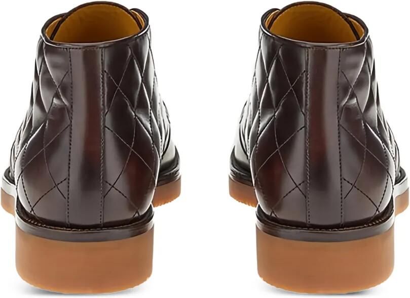 Ferragamo Gewatteerde leren desertboots Bruin - Foto 4