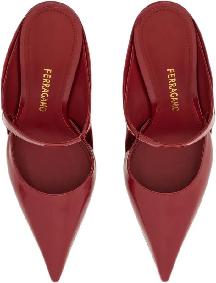 Ferragamo graphic wedge mules Rood - Foto 2