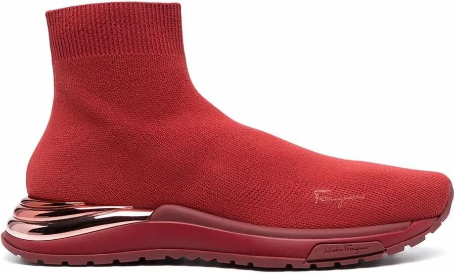 Ferragamo High-top soksneakers Rood