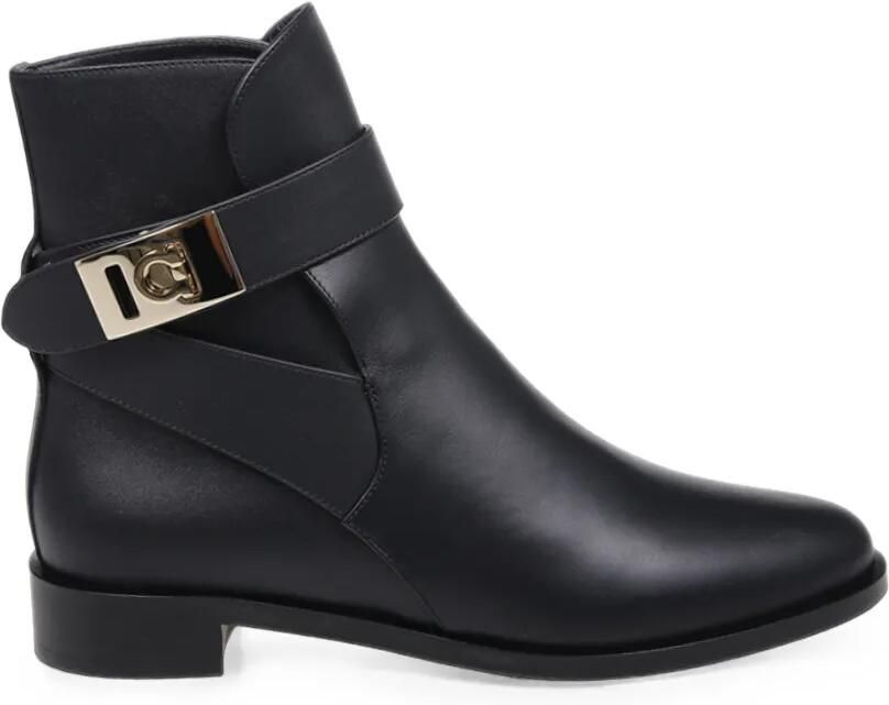 Ferragamo Hug laarzen met gesp Zwart