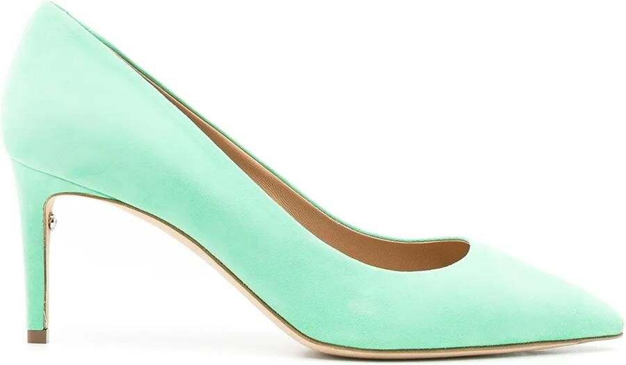 Ferragamo Ilary suède pumps Groen