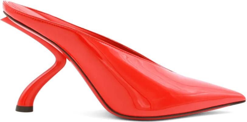 Ferragamo Itaca bewerkte leren muiltjes Rood