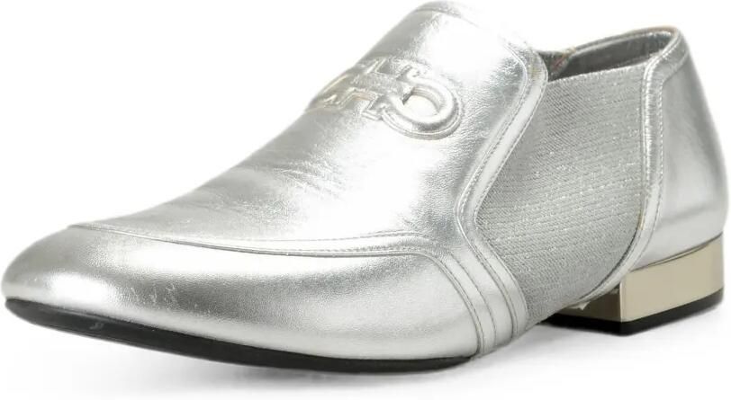 Ferragamo Jayda S loafers met Gancini-reliëf Zilver
