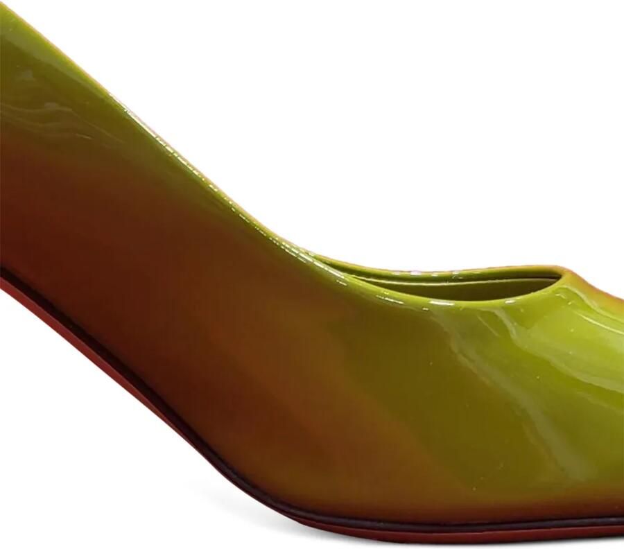 Ferragamo Justina patent leather pumps Groen - Foto 2