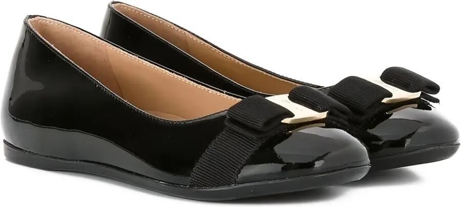 Ferragamo Kids 5 mm ballerina's Zwart - Foto 3