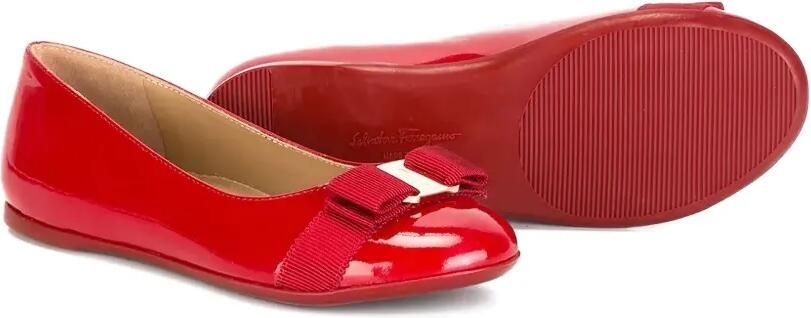 Ferragamo Kids Varina ballerina's Rood - Foto 3