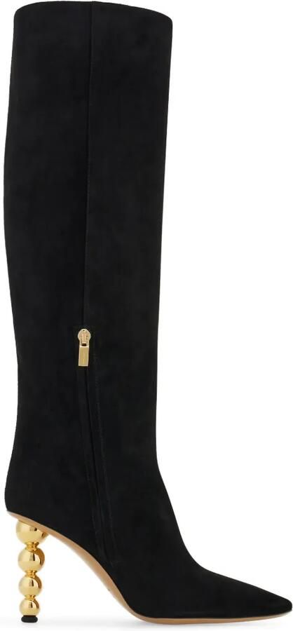 Ferragamo Laarzen met bolvormige hak Zwart - Foto 2