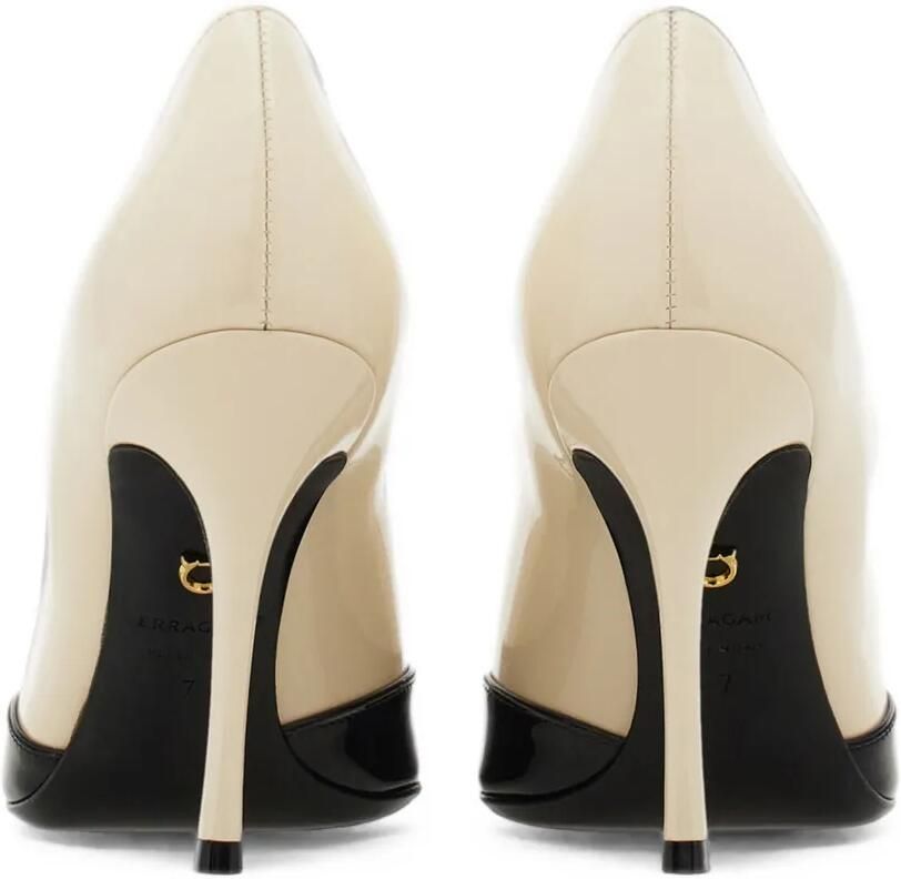 Ferragamo Lakleren pumps Beige - Foto 2