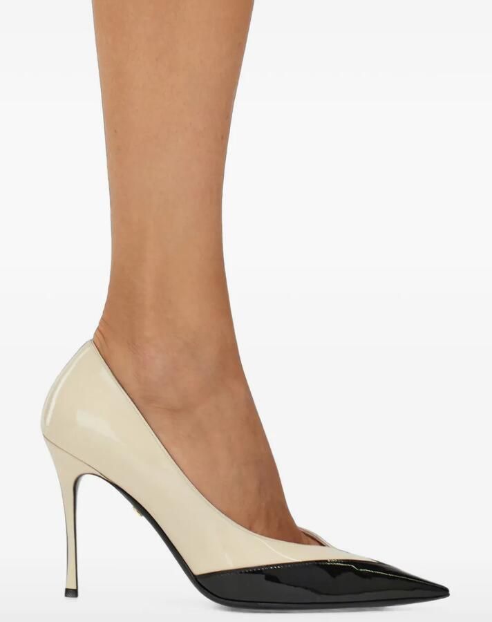 Ferragamo Lakleren pumps Beige - Foto 3