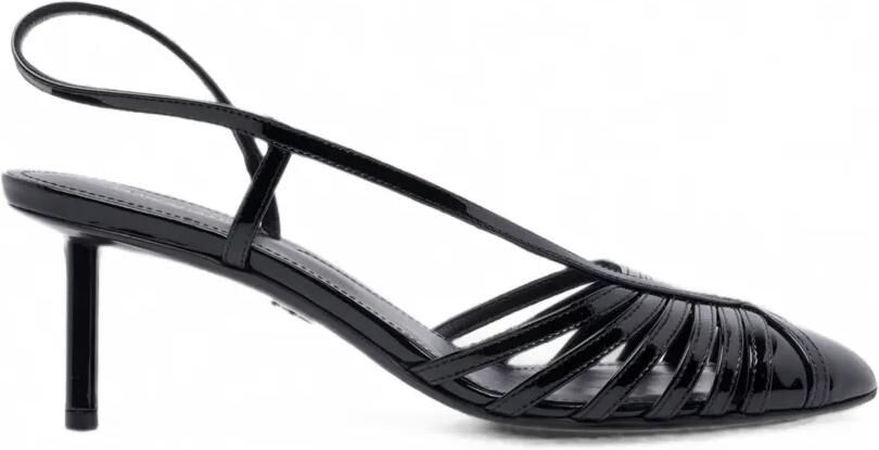 Ferragamo Lakleren pumps met bandjes Zwart