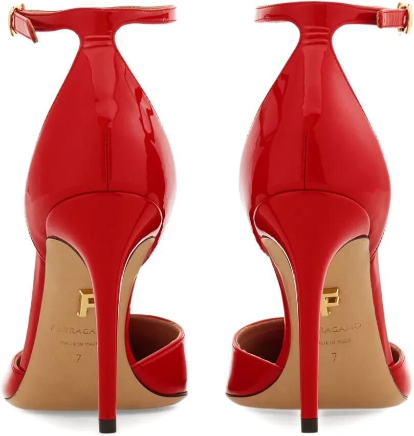 Ferragamo Lakleren pumps Rood - Foto 2