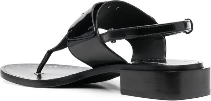 Ferragamo Lakleren sandalen Zwart - Foto 4